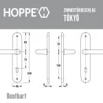 HOPPE Tokyo Zimmertürbeschlag Aluminium F1 – Bild 6