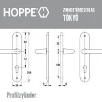 HOPPE Tokyo Zimmertürbeschlag Aluminium F1 – Bild 7