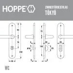 HOPPE Tokyo Zimmertürbeschlag Aluminium F1 – Bild 8