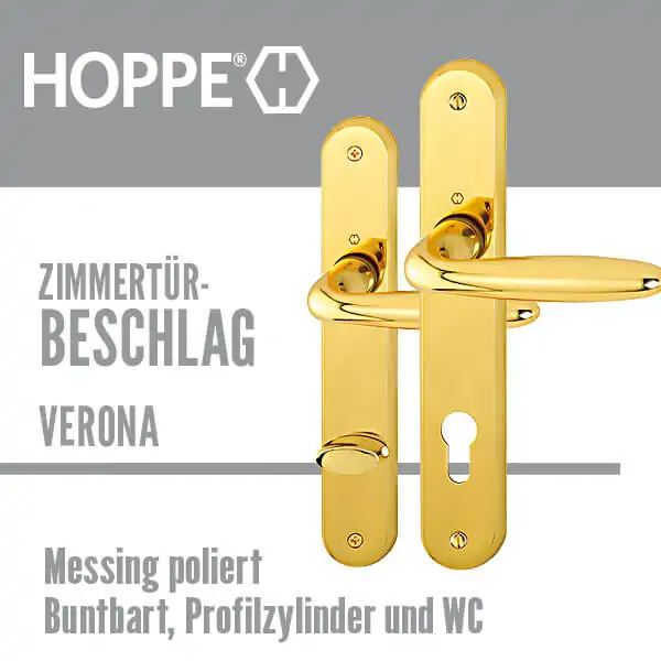 Zimmertürbeschlag Verona Messing