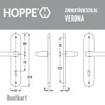 Zimmertürbeschlag Verona Messing – Bild 6