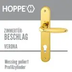 Zimmertürbeschlag Verona Messing – Bild 3