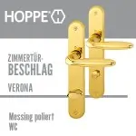 Zimmertürbeschlag Verona Messing – Bild 4