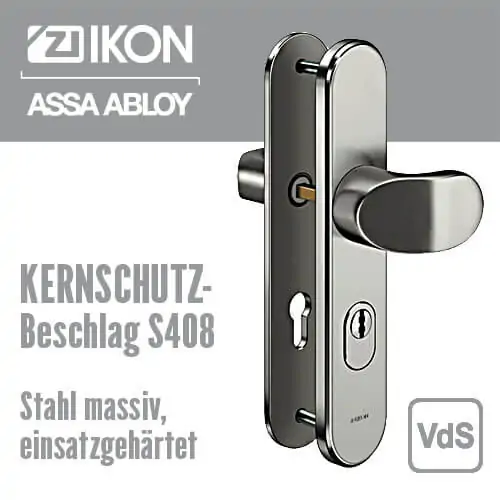 IKON Stahl-Schutzbeschlag mit Zylinderabdeckung