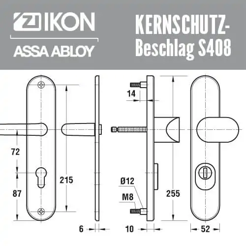 Kernschutz-Beschlag S408 – Bild 2