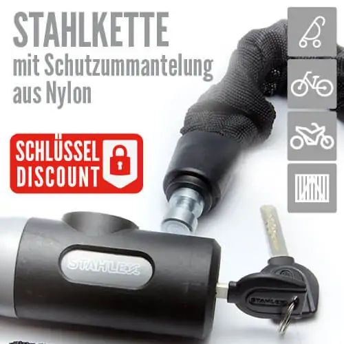 B-Bike Kettenschloss 1200 mm – Bild 5