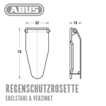 ABUS Regenschutzrosette – Bild 2