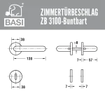 BASI ZB 3100 Rosetten-Garnitur – Bild 3