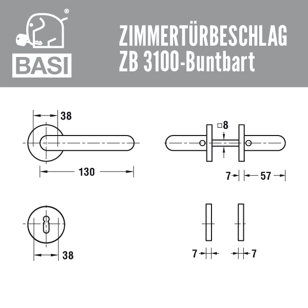 BASI ZB 3100 Rosetten-Garnitur – Bild 3