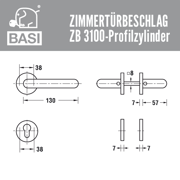 BASI ZB 3100 Rosetten-Garnitur – Bild 2