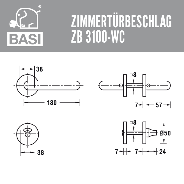 BASI ZB 3100 Rosetten-Garnitur – Bild 4