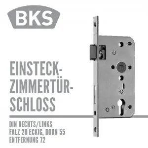 BKS Zimmertürschloss 20-55/72 falz