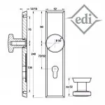 RONDO Schutzbeschlag 72 mm – Bild 2