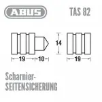 ABUS TAS82 Scharnierseitensicherung – Bild 2
