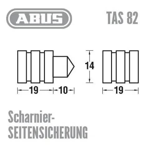 ABUS TAS82 Scharnierseitensicherung – Bild 2