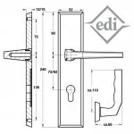 RONDO Schutzbeschlag 72 mm – Bild 3