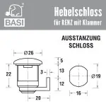 BASI HS 317 Briefkastenschloss für RENZ – Bild 2