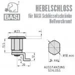 BASI HS 334-335 Hebelschloss für BASI Schlüsselschränke – Bild 2