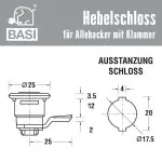 BASI HS 348 Hebelschloss für Allebacker – Bild 2