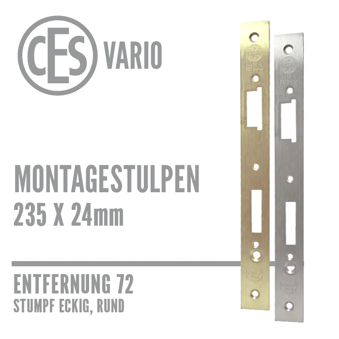Montagestulpen stumpf 235x24mm – Bild 1