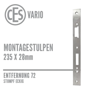 Montagestulpen CES VARIO für stumpfe Türen