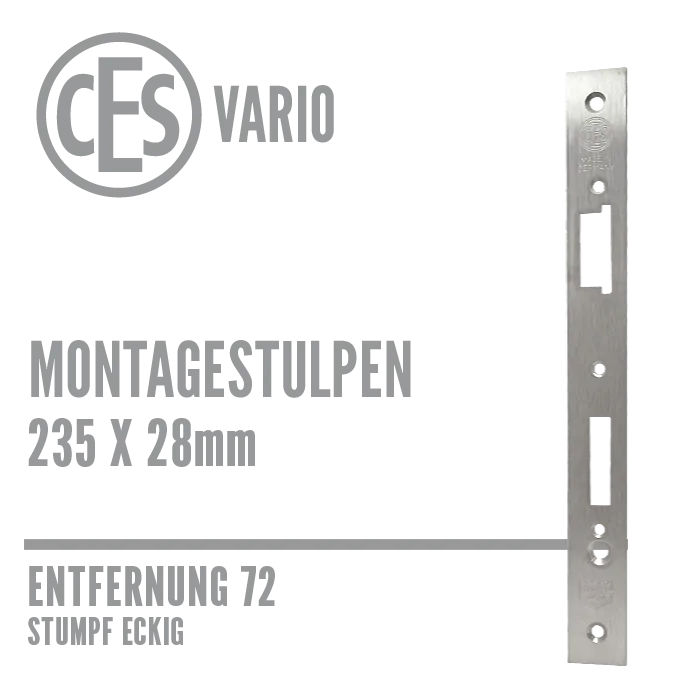 Montagestulpen CES VARIO für stumpfe Türen