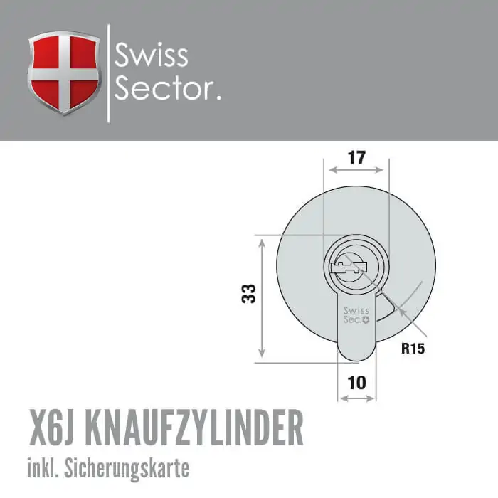 Swiss Sector X6J Knaufzylinder – Bild 6
