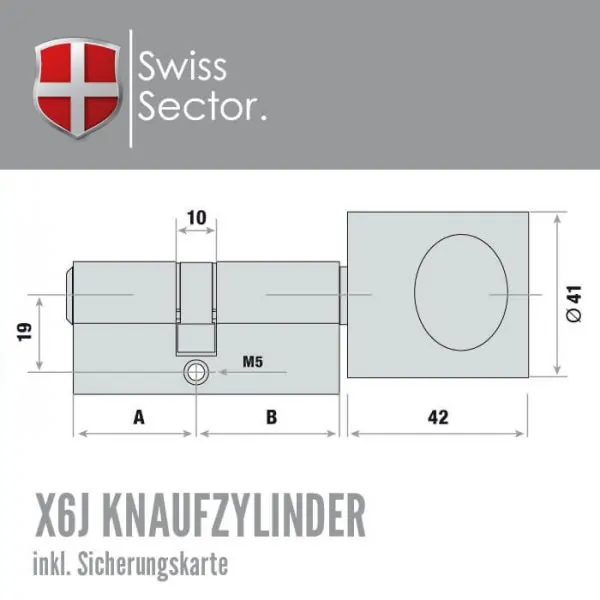 Swiss Sector X6J Knaufzylinder – Bild 7