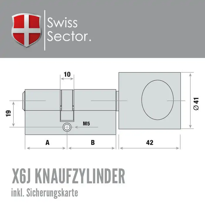 Swiss Sector X6J Knaufzylinder – Bild 7