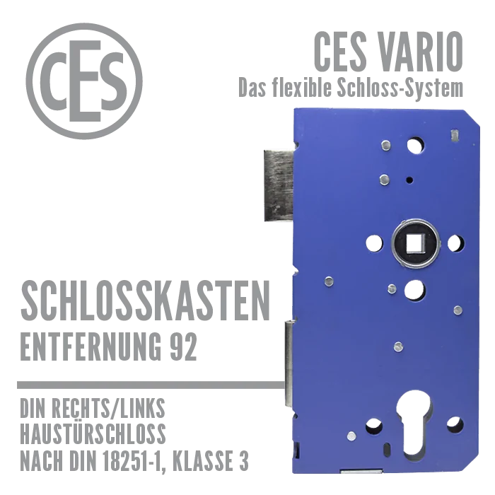 Schlosskasten CES Vario 92 mm