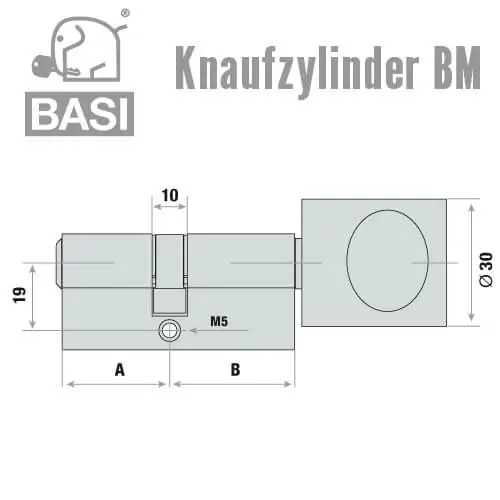 BM-Knaufzylinder Standard – Bild 2