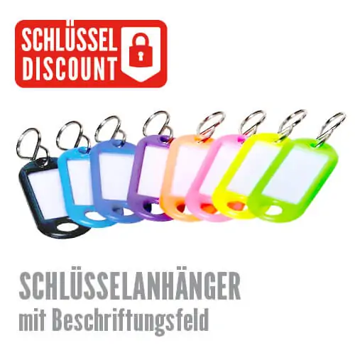 Schlüsselanhänger mit Beschriftungsfeld – Bild 1