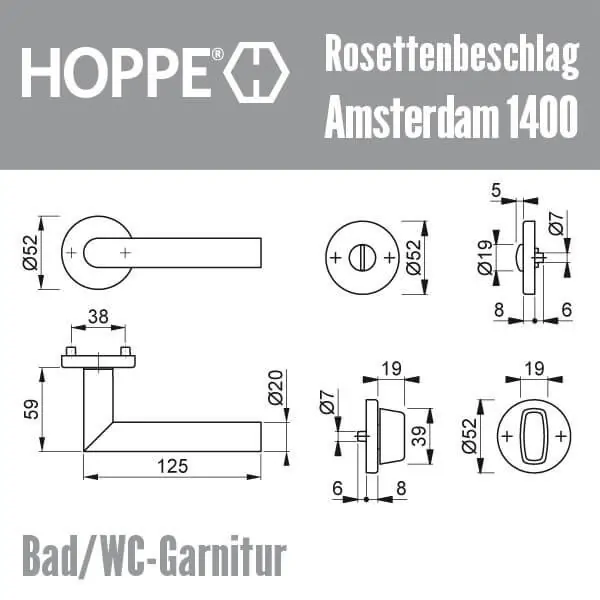 Hoppe Amsterdam Edelstahl – Bild 9