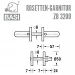 BASI ZB 3200 Rosetten-Garnitur – Bild 3