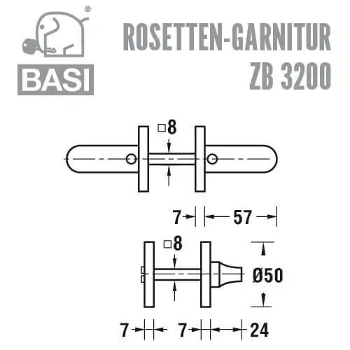 BASI ZB 3200 Rosetten-Garnitur – Bild 3