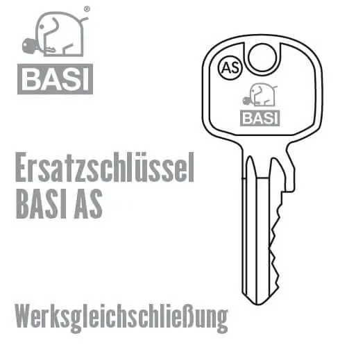 Ersatzschlüssel für BASI AS