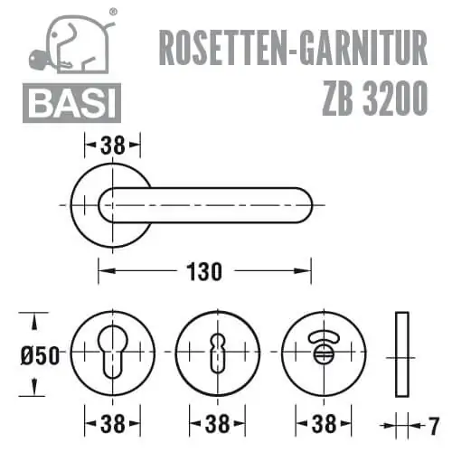 BASI ZB 3200 Rosetten-Garnitur – Bild 2
