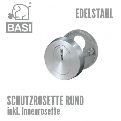 Schutzrosette aus Edelstahl