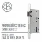 Zimmertürschloss 20-70/72 falz