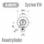 ABUS V14 Knaufzylinder – Bild 3