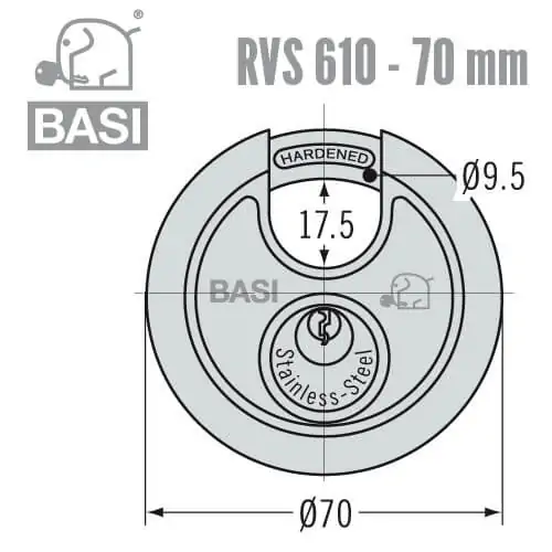 BASI Rundschloss RVS 610 – Bild 3