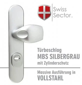 Vollstahl Tür-Schutzbeschlag 72mm