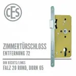 Zimmertürschloss 20-65/72 falz