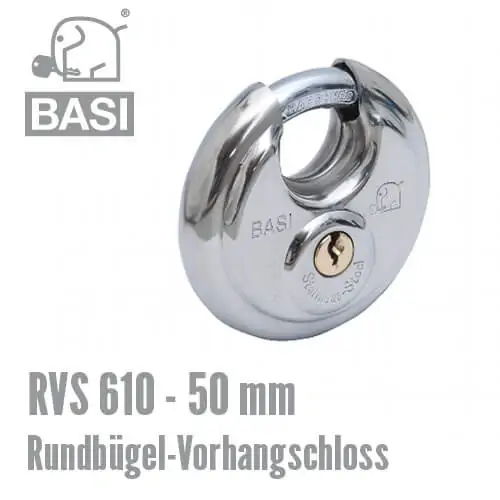 Rundbügel-Vorhängeschloss RVS 610