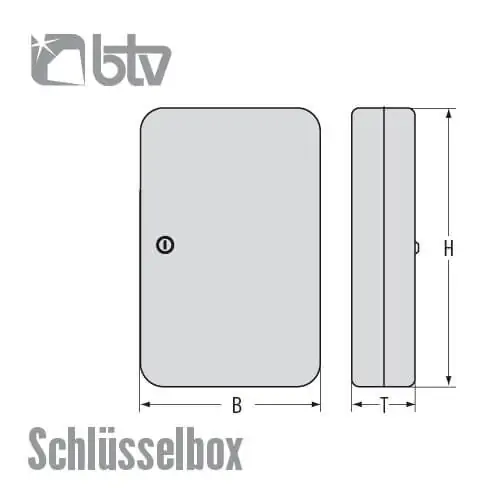 Schlüsselbox mit Haken – Bild 2