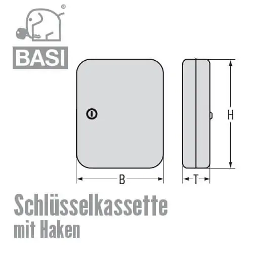 Schlüsselkassette mit Haken – Bild 2