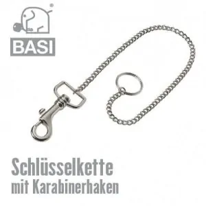 BASI Schlüsselkette mit Schlüsselring und Karabiner