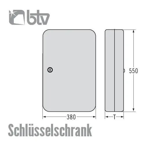 Schlüsselschrank mit Haken – Bild 2