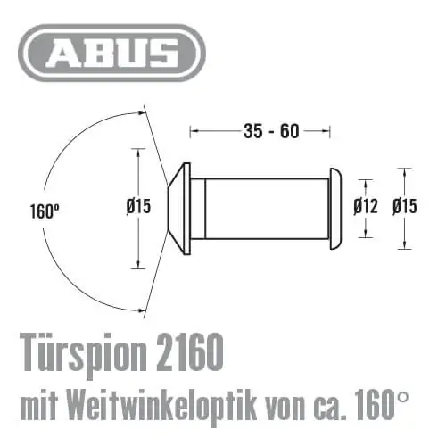 ABUS Türspion 2160 – Bild 2