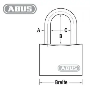 ABUS Vorhängeschloss 86TI Maß